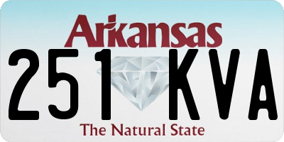 AR license plate 251KVA