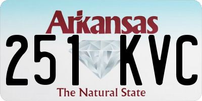 AR license plate 251KVC