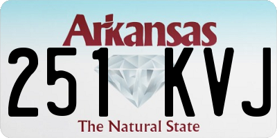 AR license plate 251KVJ