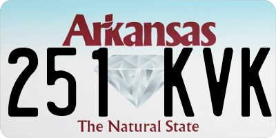 AR license plate 251KVK