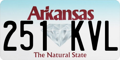 AR license plate 251KVL