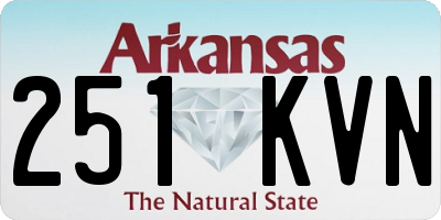 AR license plate 251KVN