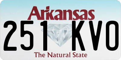 AR license plate 251KVO