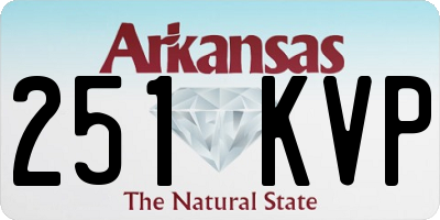 AR license plate 251KVP