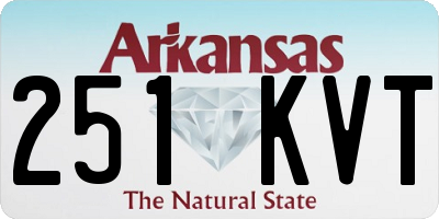 AR license plate 251KVT