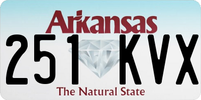 AR license plate 251KVX