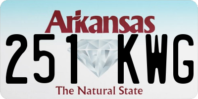 AR license plate 251KWG