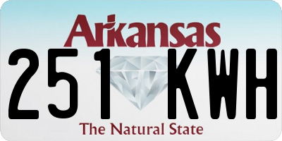 AR license plate 251KWH