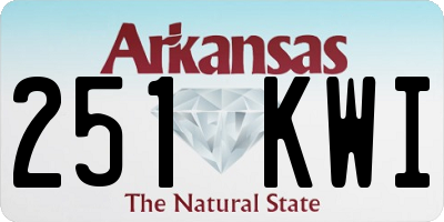 AR license plate 251KWI