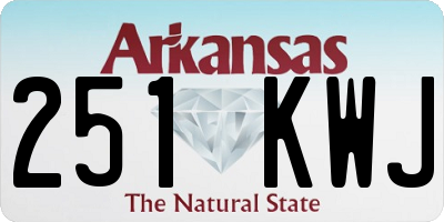 AR license plate 251KWJ