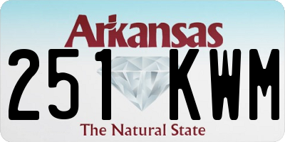 AR license plate 251KWM
