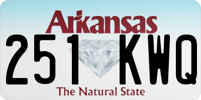 AR license plate 251KWQ