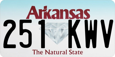 AR license plate 251KWV