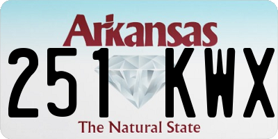 AR license plate 251KWX