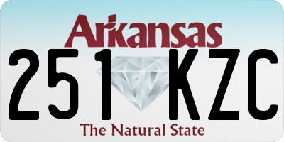 AR license plate 251KZC