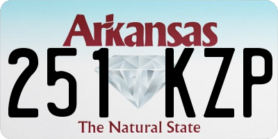 AR license plate 251KZP