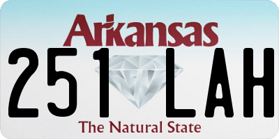 AR license plate 251LAH