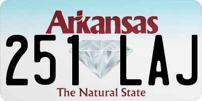 AR license plate 251LAJ