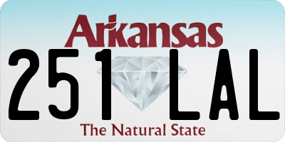 AR license plate 251LAL