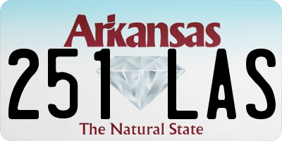 AR license plate 251LAS
