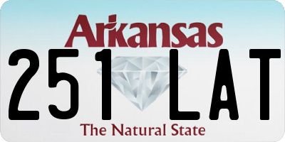 AR license plate 251LAT