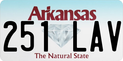 AR license plate 251LAV