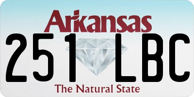 AR license plate 251LBC