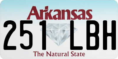 AR license plate 251LBH