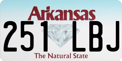 AR license plate 251LBJ