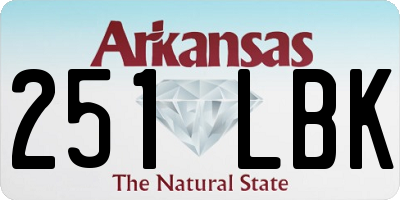 AR license plate 251LBK