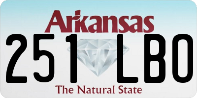 AR license plate 251LBO
