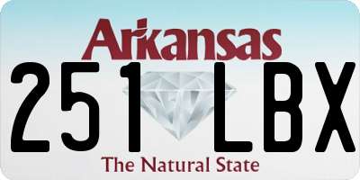 AR license plate 251LBX
