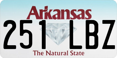 AR license plate 251LBZ