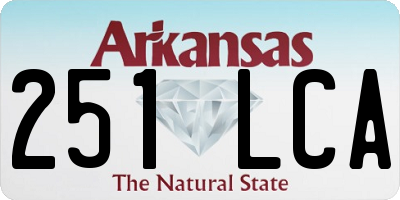 AR license plate 251LCA