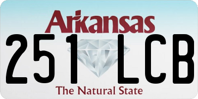 AR license plate 251LCB