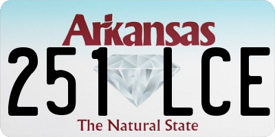 AR license plate 251LCE