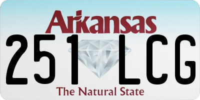 AR license plate 251LCG