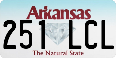 AR license plate 251LCL