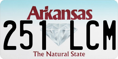 AR license plate 251LCM