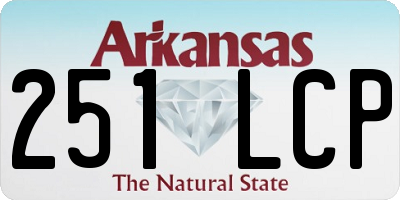 AR license plate 251LCP
