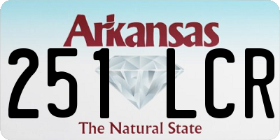 AR license plate 251LCR