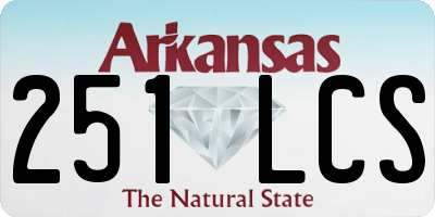 AR license plate 251LCS