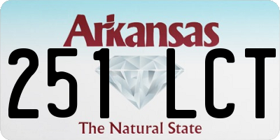 AR license plate 251LCT