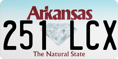 AR license plate 251LCX