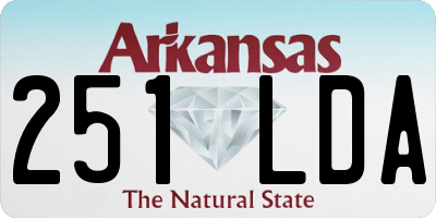 AR license plate 251LDA