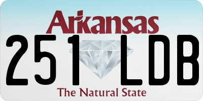 AR license plate 251LDB