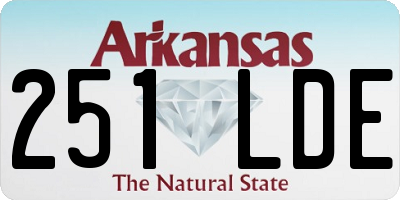 AR license plate 251LDE