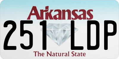 AR license plate 251LDP