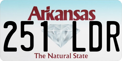 AR license plate 251LDR