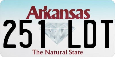 AR license plate 251LDT